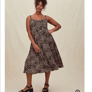 Torrid Dress with asymmetrical button detail